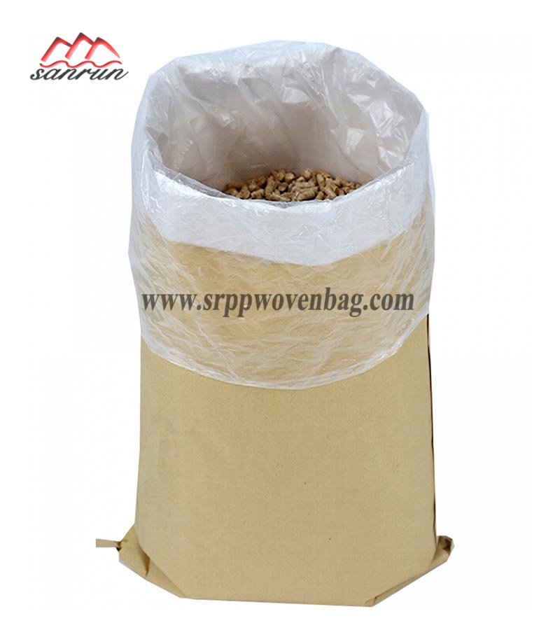 Paper bag with PE Liner in China Factory