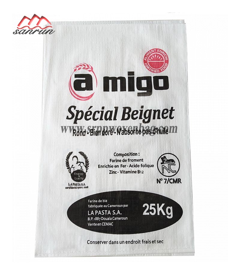Offset Printing PP Woven Bag For 25kg Flour