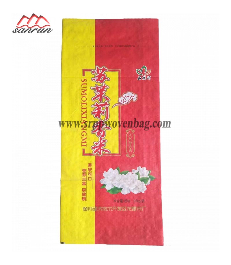 PP Woven Rice Bag With Matt Film For 25kg Package