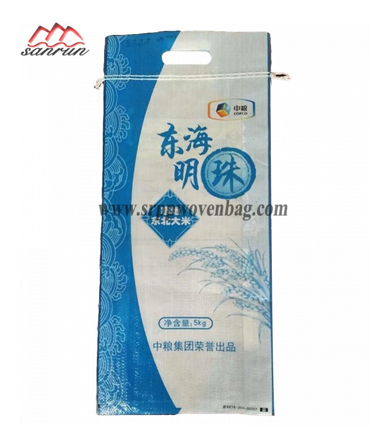 Transparent  Rice Bag With Handle For 5kg Package