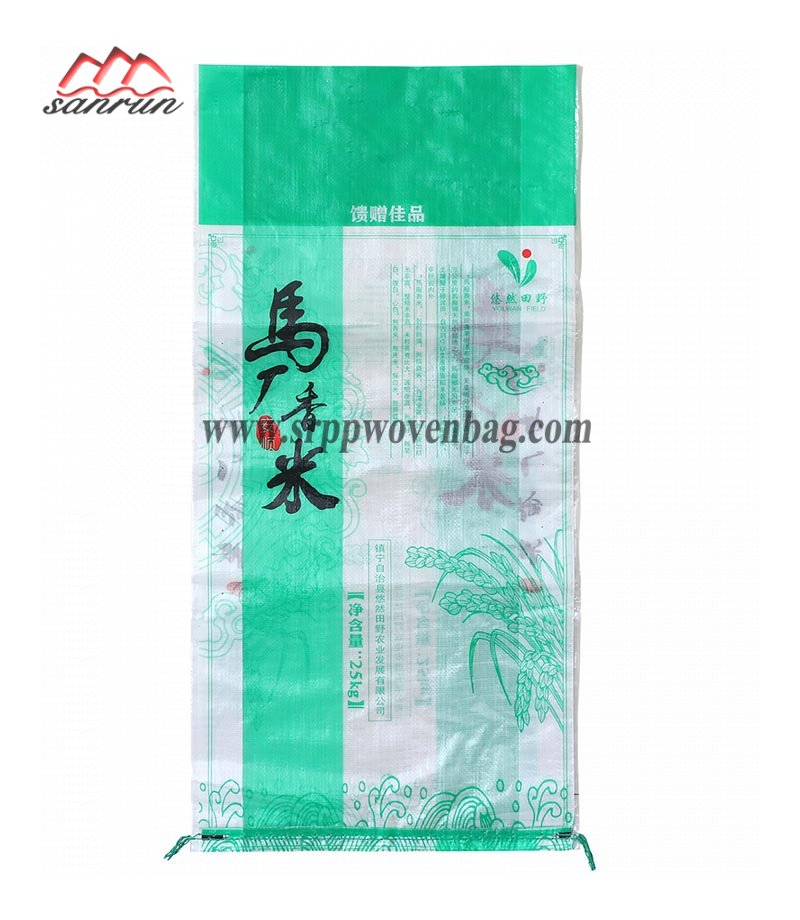 Transparent BOPP Woven Rice Bag For 25kg Package