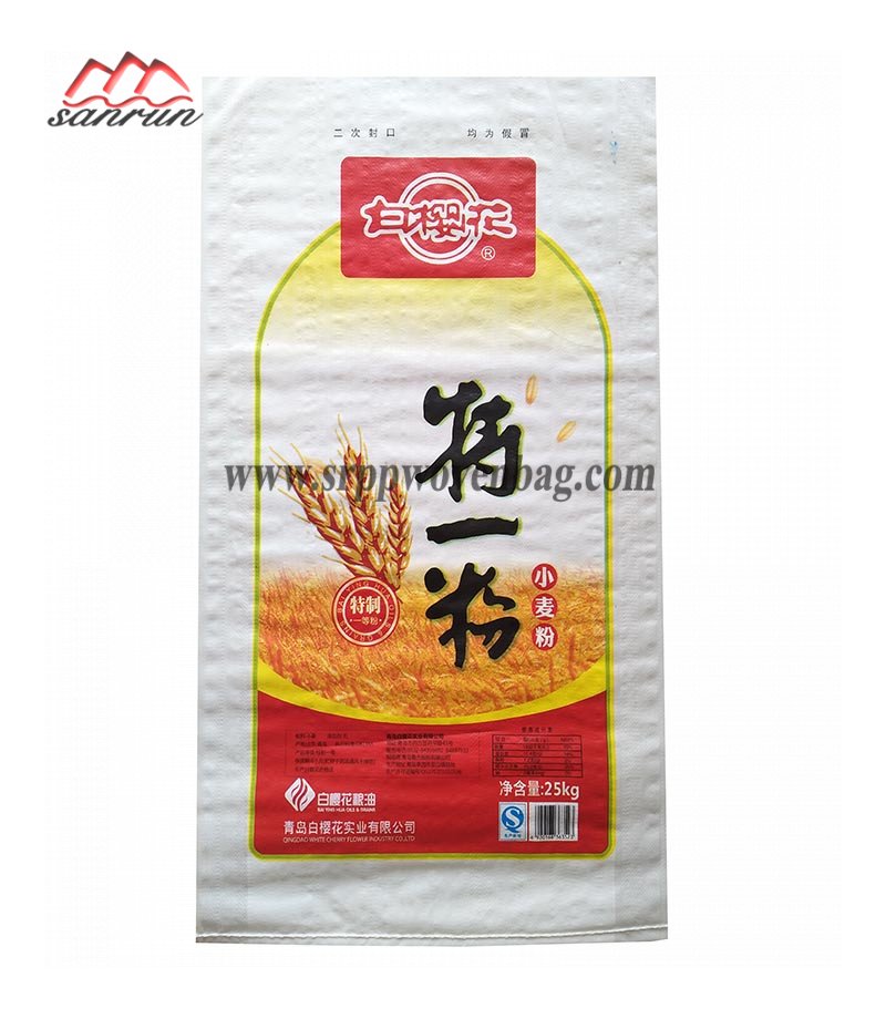 BOPP Woven Flour Bag For 25kg Package