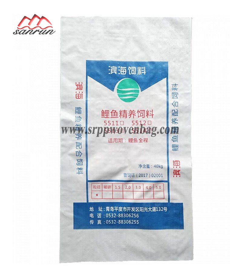 Offset Printing PP Woven Bag For 40kg Feed
