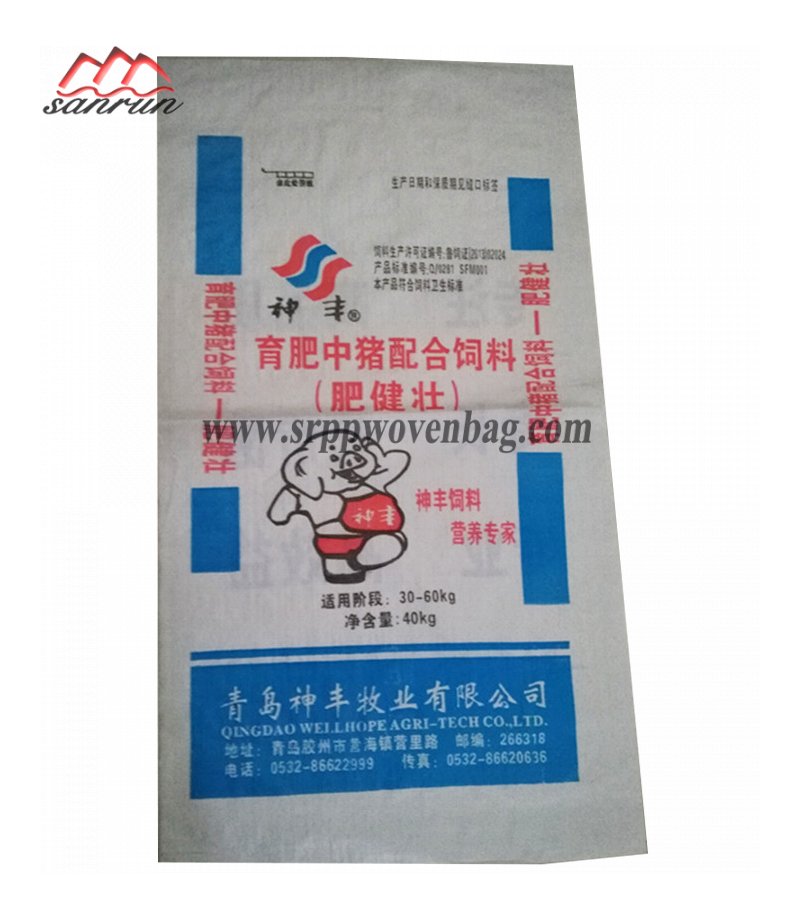 PP Woven Feed Bag For 40kg Package